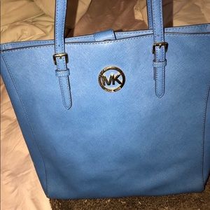 Blue leather Micheal kors purse